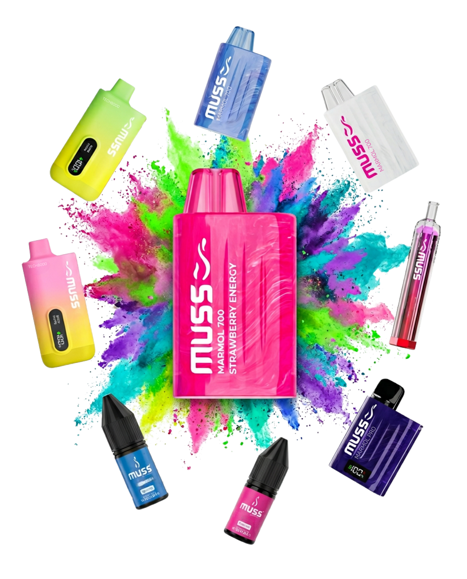 Dispositivos MUSS Vap - Diseño premium y variedad de formatos
